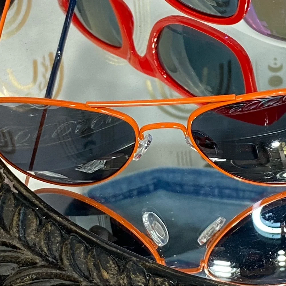 Stylish Sunglasses Set in Red, White, Blue, and Orange